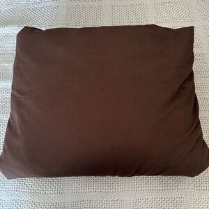 KING DUVET 100% Cotton Rich toned Brown with Ribbed Accent PINZON